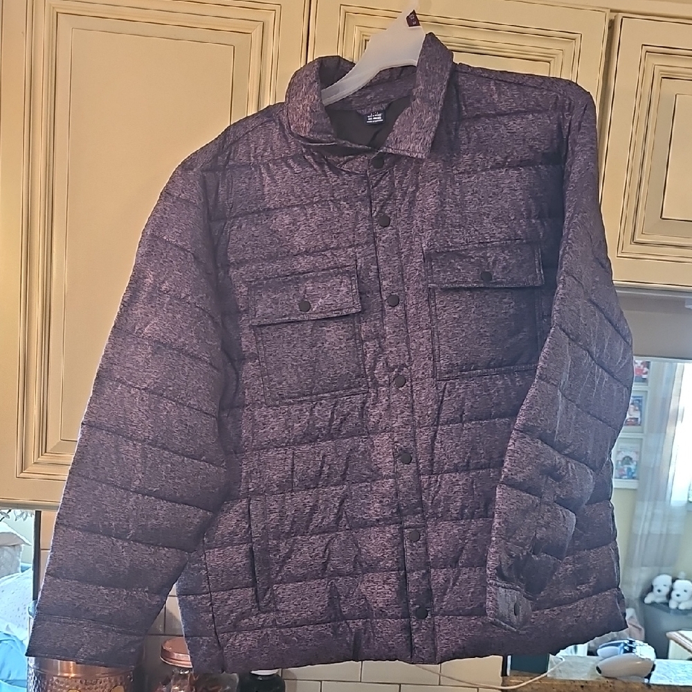 Men's Puffer Jacket - Dark Gray